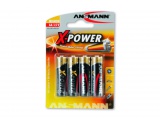 Piles Alcalines LR06 AA 1,5V - Blister de 4 Ansmann