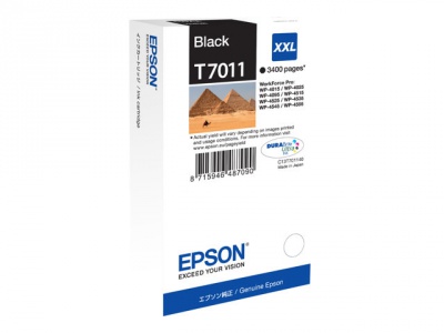 Cartouche d'impression jet d'encre noire T7011 XXL (Epson C13T70114010)