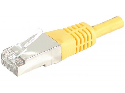 Cordon RJ45 patch SSTP CAT 6 Jaune - 0,50 m