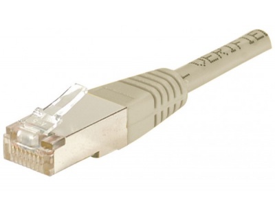 Cordon RJ45 patch FTP CAT5e alu / cuivre - 10,00 m