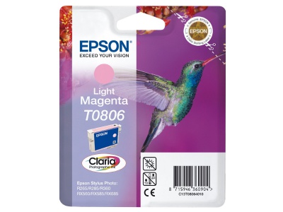 Cartouche d'impression jet d'encre magenta clair T0806 (Epson C13T08064011)