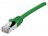 Cordon patch RJ45 S/FTP CAT 6a LSOH Snagless Vert - 2,00 m