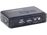 Pocket KVM  2 ports USB + AUDIO auto alimenté câble inclus