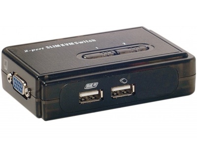 Pocket KVM  2 ports USB auto alimenté câble inclus