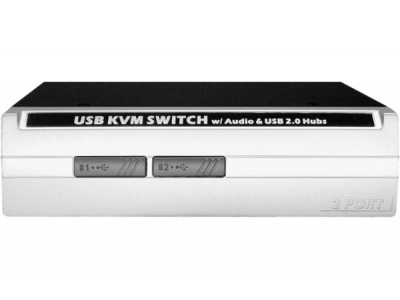 Kvm 2 ports tout usb + audio + partage peripherique USB 2.0
