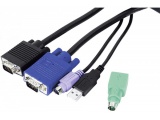 Cordon KVM combiné Type E3 Mixte USB+PS/2 - 5,00m