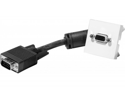 Plastron vga f vers cable vga m - 20 m