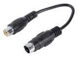 Adaptateur s-vidéo , S-VHS Male /RCA Femelle 15cm - 15 cm