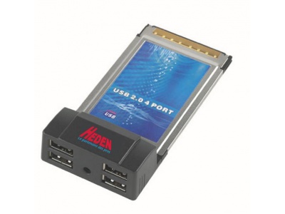 Carte PCMCIA 4 ports USB 2.0