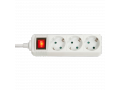 Multiprise 3 prises, avec interrupteur marche/arr&ecirc;t