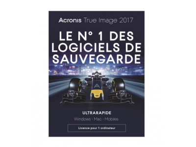Logiciel Acronis True Image 2017 - 1 PC Logiciel Acronis True Image 2017 - 1 PC