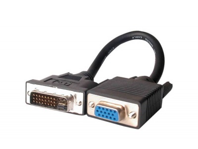 Adaptateur DVI-A/VGA HD 15 F (cable 15 cm)