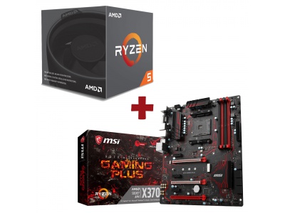 Kit Evolution AMD Ryzen 5 1600 + MSI X370 GAMING PLUS Kit Evolution AMD Ryzen 5 1600 + MSI X370 GAMING PLUS