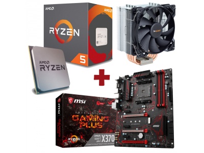 Kit Evolution AMD Ryzen 5 1600X + MSI X370 GAMING PLUS + BE QUIET PURE ROCK Kit Evolution AMD Ryzen 5 1600X + MSI X370 GAMING PLUS + BE QUIET PURE ROCK