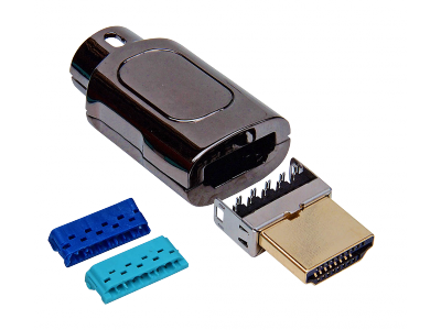 Connecteur HDMI DIY avec guide fils Connecteur HDMI DIY avec guide fils