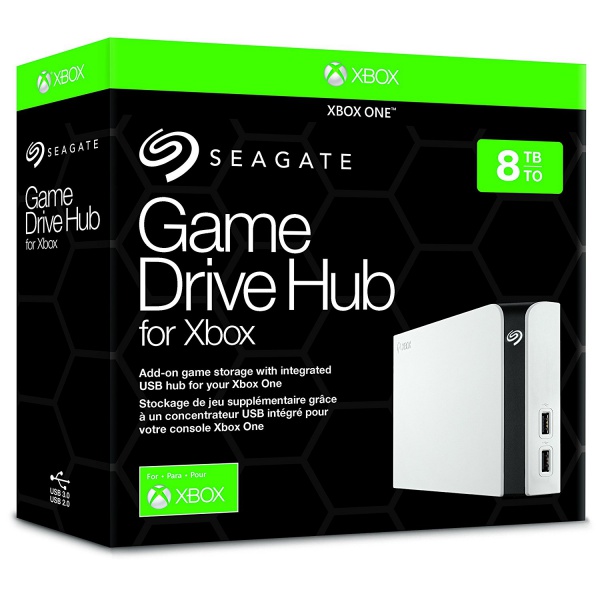 Disque dur externe Seagate Disque dur externe 8TO avec hub pour Xbox blanc