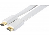 Cordon hdmi plat blanc- 3m