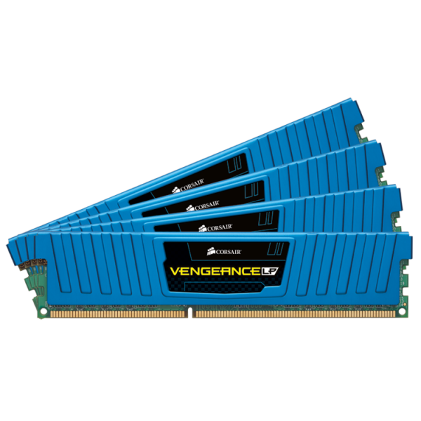 Corsair-DDR3 - Vengeance LP bleu - 32 Go (4 x 8 Go) - 1600 MHz