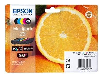 Cartouches d'impression jet d'encre Multipack 33