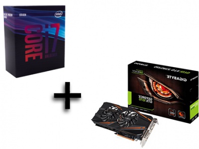 Kit Évolution Intel Core i7-9700K + Geforce GTX1070 - 8Go - GIGABYTE WindForce OC Rev2.0 Kit Évolution Intel Core i7-9700K + Geforce GTX1070 - 8Go - GIGABYTE WindForce OC Rev2.0