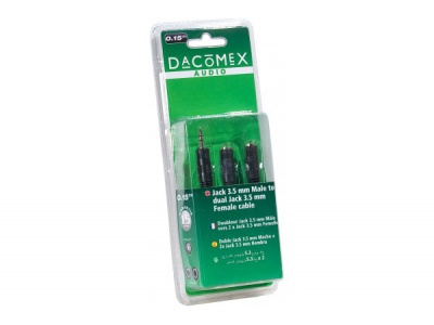 Dacomex Doubleur Jack 3.5 mm vers 2 x Jack 3.5 mm Femelle