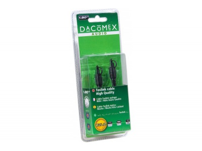 Dacomex Cordon Toslink Optique Mâle/Mâle HQ - 1,80 m Dacomex Cordon Toslink Optique Mâle/Mâle HQ - 1,80 m