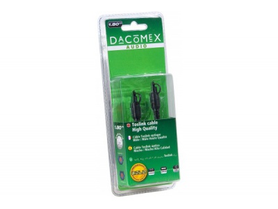 Dacomex Cordon Toslink Optique Mâle/Mâle HQ - 1,80 m