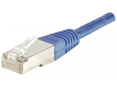 Cordon RJ45 patch FTP CAT 5e Bleu -  0,70 m