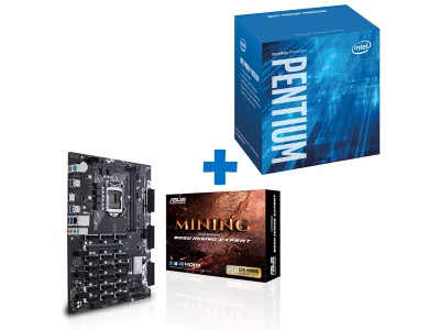 Kit Mining Intel Pentium G4500 + ASUS B250 MINING EXPERT Kit Mining Intel Pentium G4500 + ASUS B250 MINING EXPERT