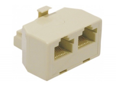 Coupleur en T pour téléphonie F/M/F RJ45