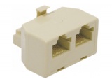 Coupleur en T pour téléphonie F/M/F RJ45