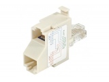 Eclateur de paires RJ45 Cat.5 M/F/F - monobloc