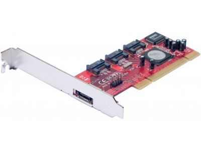 Carte PCI  SATA II RAID Low Profile - 3 ports int + 1 eSATA