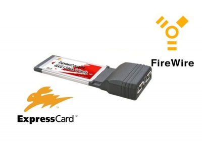 ExpressCard pour portable - 2x FireWire 400 ExpressCard pour portable - 2x FireWire 400
