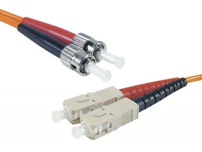 Cordon fibre optique ST/SC 62,5/125 - 1.00 m