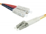 Cordon fibre optique ST/LC 50/125 - 1M