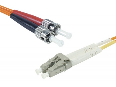 Cordon fibre optique ST/LC 50/125 - 3.00m