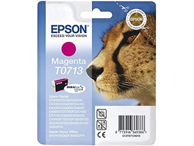 Cartouche d'impression jet d'encre magenta T0713 (Epson C13T07134010)