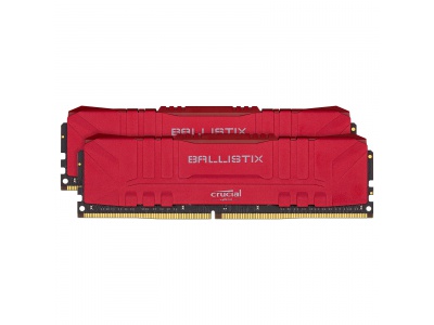 DDR4 - Ballistix Rouge - 32 Go (2 x 16 Go) - 3200 MHz CL16