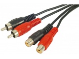 Audio 2xRCA m/f 1,8m