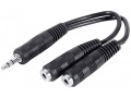 Doubleur adaptateur jack 3.5mm stéréo câble 15 cm