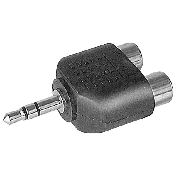 Adaptateur 2 RCA F / Jack 3.5mm M stéréo