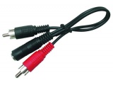 Adaptateur 2 RCA Male vers Jack 3,5 Femelle