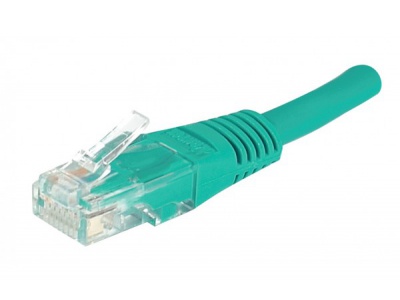 Cordon RJ45 patch UTP CAT 5e Vert -  2,00 m