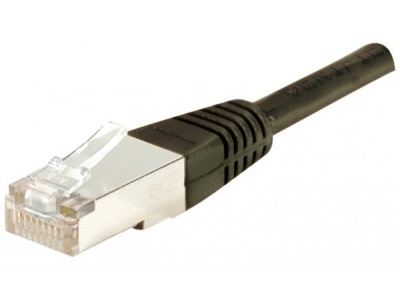 Cordon RJ45 patch FTP CAT 5e Noir -  2,00 m