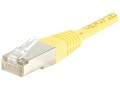 Cordon RJ45 patch FTP CAT 5e Jaune - 10,00 m