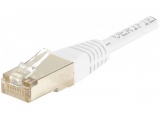 Cordon patch rj 45 sstp CAT 6 blanc - 0,30 m