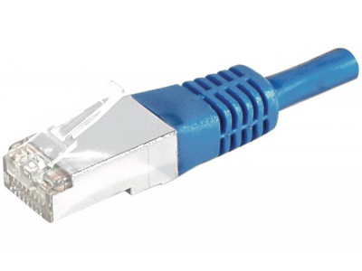 Cordon RJ45 patch SSTP CAT 6 Bleu - 1,00 m