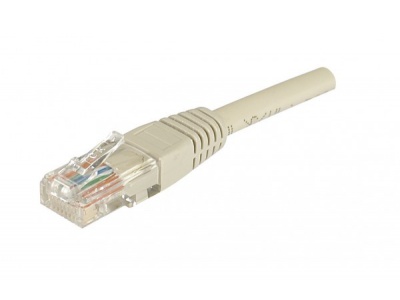 Cordon RJ45 patch UTP CAT5e alu / cuivre -  5,00 m