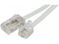 Cordon téléphonique RJ11 vers RJ45 Blanc - 2.00M